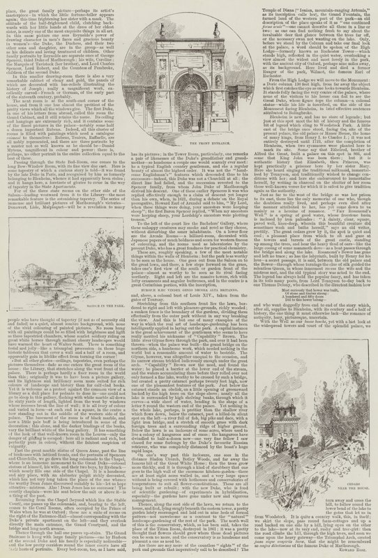 Engelsk Hjem, Blenheim af Charles Auguste Loye