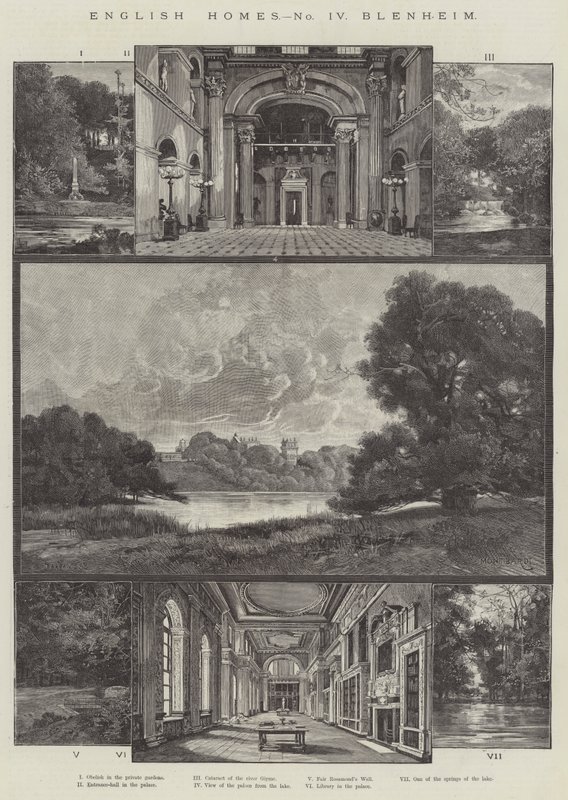 Engelsk Hjem, Blenheim af Charles Auguste Loye