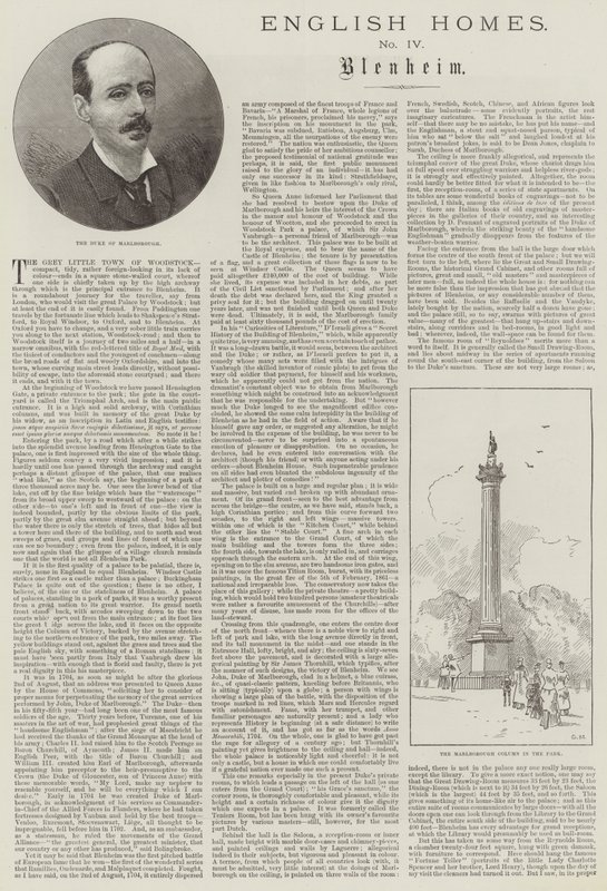 Engelsk Hjem, Blenheim af Charles Auguste Loye