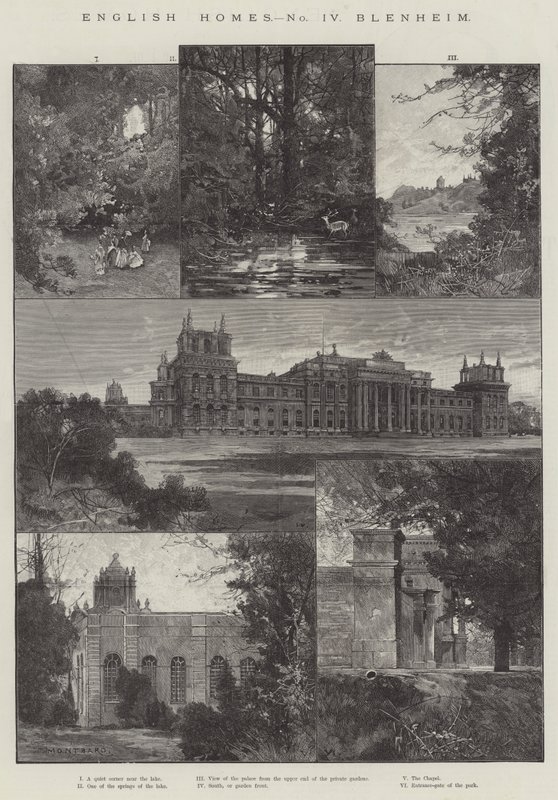 Engelsk Hjem, Blenheim af Charles Auguste Loye