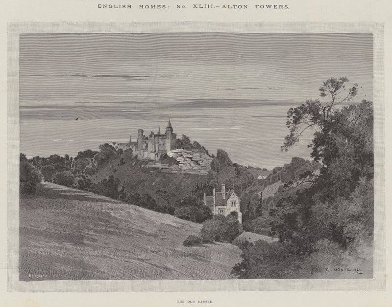 English Homes, Alton Towers, det gamle slot af Charles Auguste Loye
