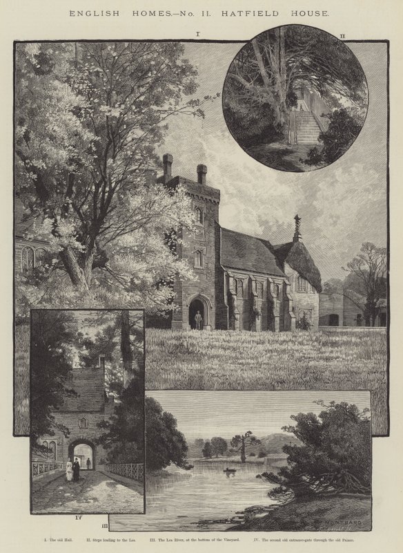 English Homes, Hatfield House af Charles Auguste Loye