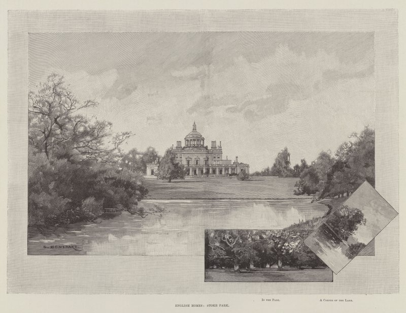 English Homes, Stoke Park af Charles Auguste Loye