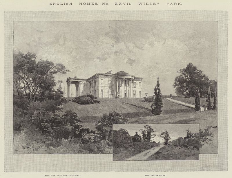 English Homes, Willey Park af Charles Auguste Loye
