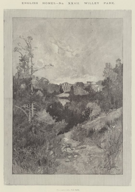 English Homes, Willey Park af Charles Auguste Loye