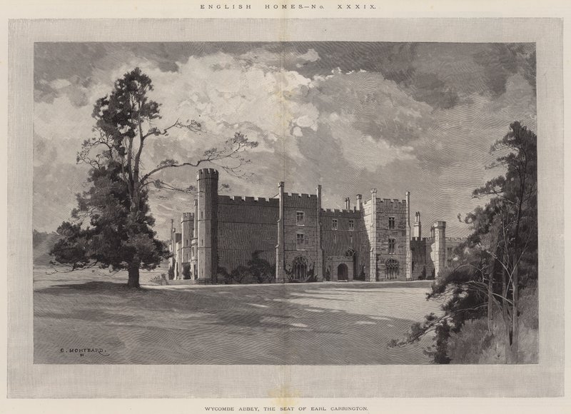 Engelske huse, Wycombe Abbey, Earl Carringtons sæde af Charles Auguste Loye