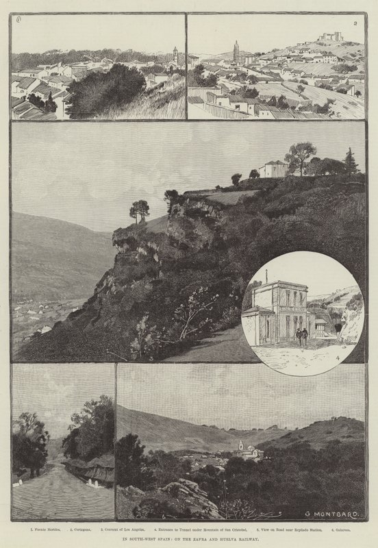 I det sydvestlige Spanien, på Zafra- og Huelva-jernbanen af Charles Auguste Loye