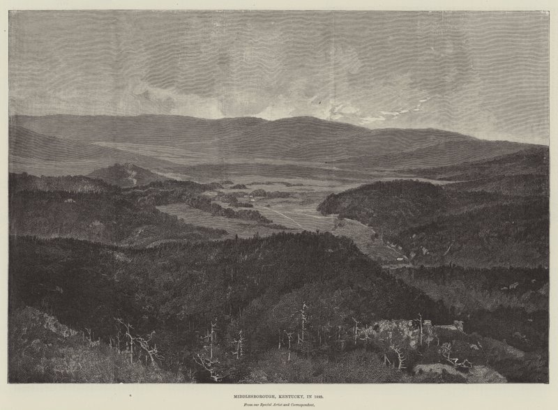 Middlesborough, Kentucky, i 1889 af Charles Auguste Loye