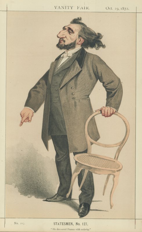 Leon Gambetta af Charles Auguste Loye