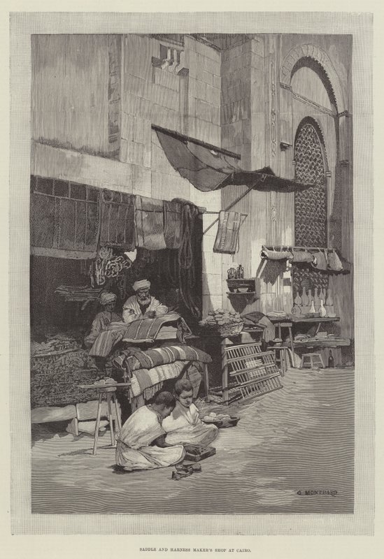 Sadel- og selefabrikant i Kairo af Charles Auguste Loye
