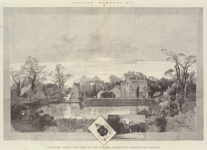 Scrivelsby Court, The Home of the Dymokes, Hereditary Champions of England af Charles Auguste Loye