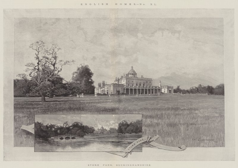 Stoke Park, Buckinghamshire af Charles Auguste Loye