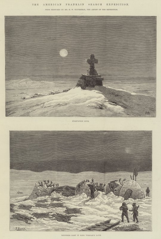 Den amerikanske Franklin-efterforskningsekspedition af Charles Auguste Loye