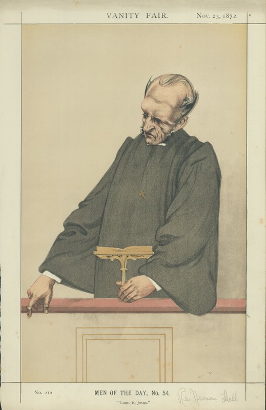 Rev Newman Hall af Charles Auguste Loye