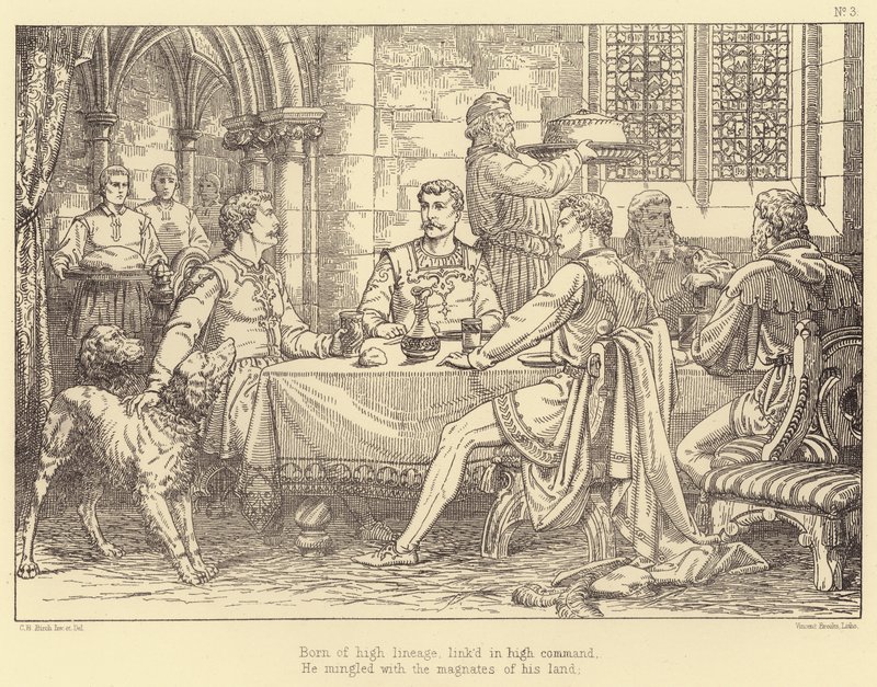 Illustration til Lara, A Tale af Lord Byron (gravering) af Charles Bell Birch