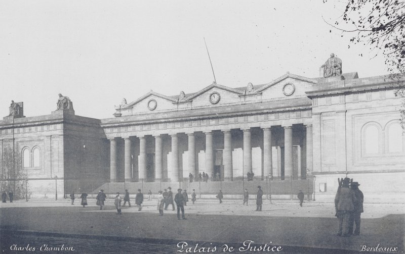 Bordeaux: Palais de Justice (s/h-foto) af Charles Chambon