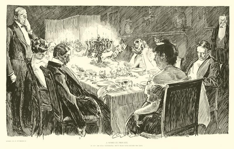 Spis ikke din middag for længe af Charles Dana Gibson