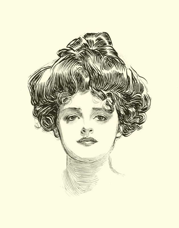 Illustration til Den sociale stige af Charles Dana Gibson