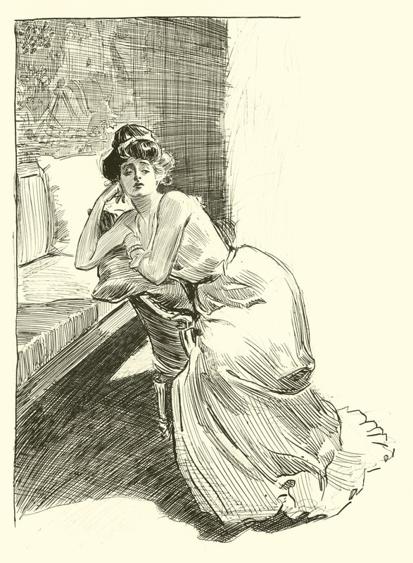 Illustration til Den sociale stige af Charles Dana Gibson