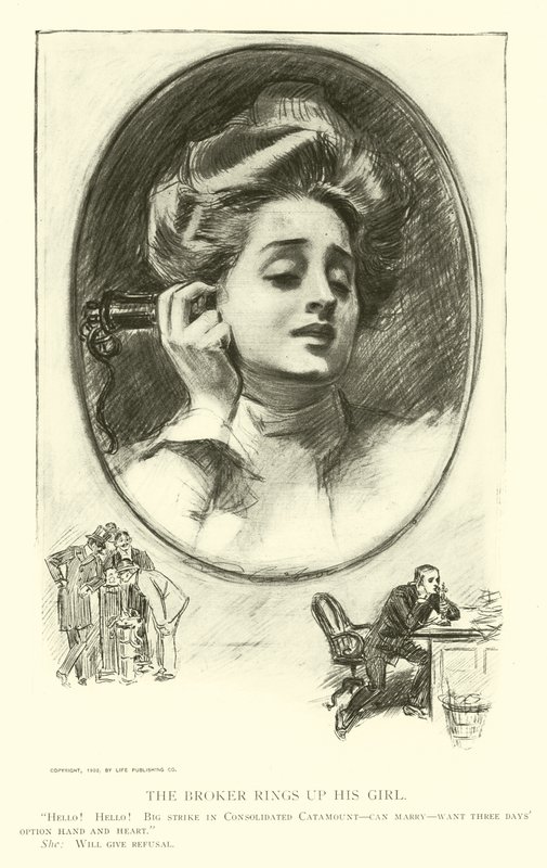 Illustration til Den sociale stige af Charles Dana Gibson