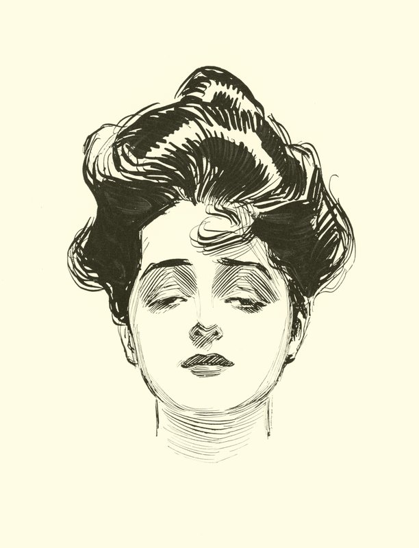 Illustration til Den sociale stige af Charles Dana Gibson