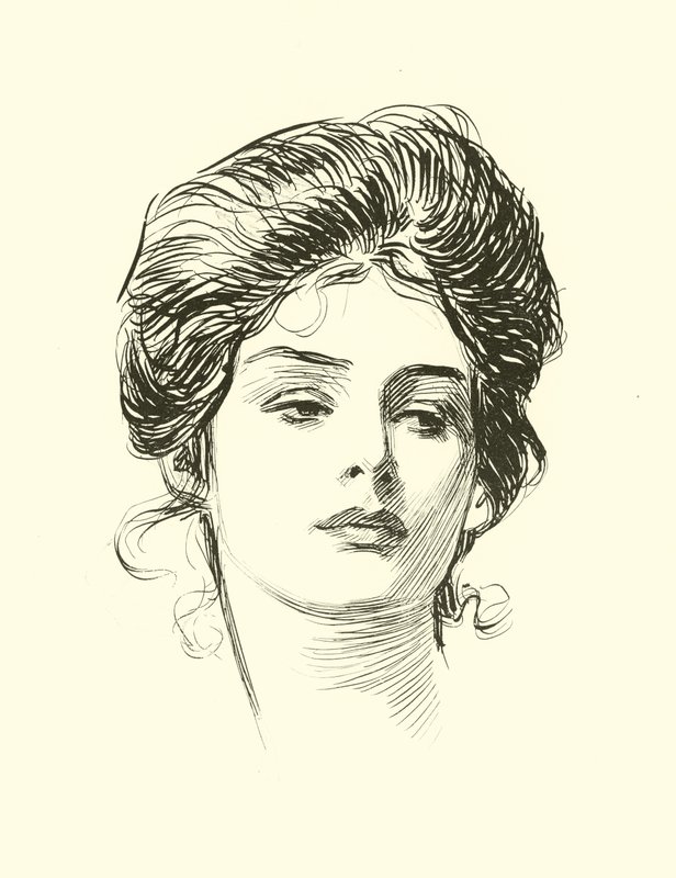 Illustration til Den sociale stige af Charles Dana Gibson