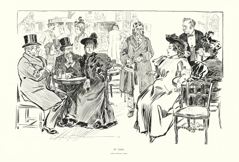 I Paris (litografi) af Charles Dana Gibson