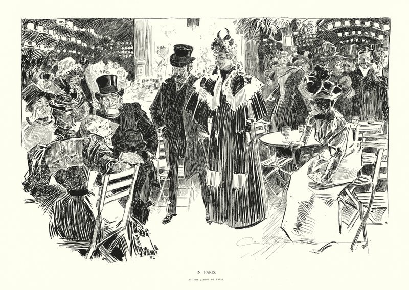 I Paris (litografi) af Charles Dana Gibson