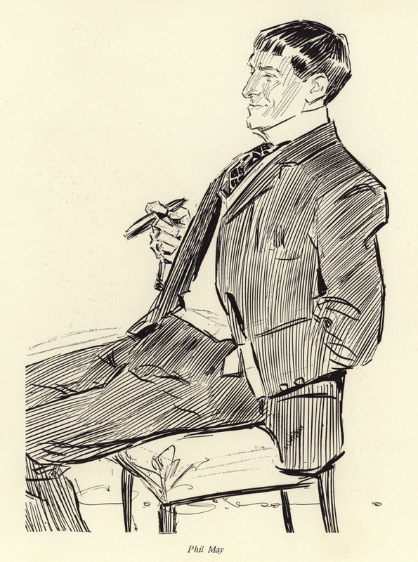 Phil May, portræt af Charles Dana Gibson