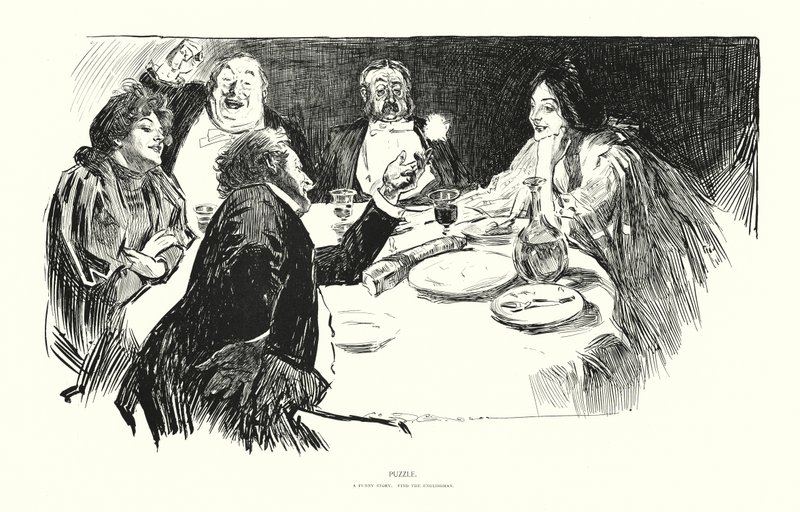 Puslespil (litografi) af Charles Dana Gibson