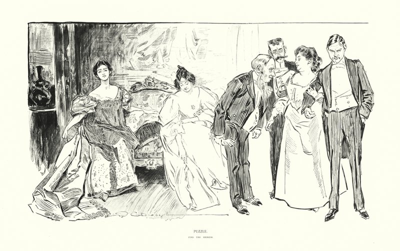 Puslespil (litografi) af Charles Dana Gibson