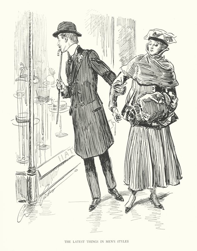 De nyeste ting inden for herrestil (litografi) af Charles Dana Gibson