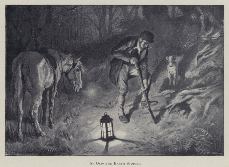 En gammeldags jordprop (litho) af Charles Edmund (after) Brock