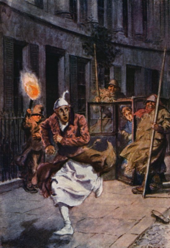 Illustration til The Pickwick Papers af Charles Dickens (farvelitografi) af Charles Edmund (after) Brock