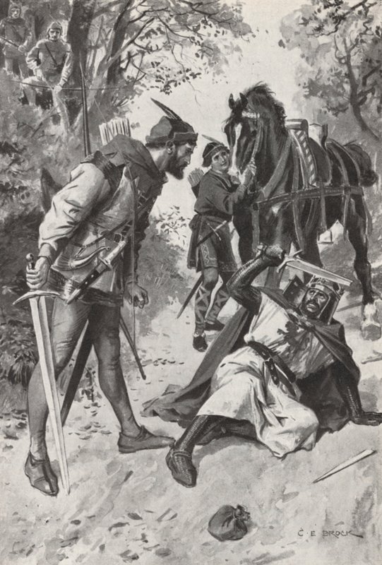 Robin Hood (litho) af Charles Edmund (after) Brock