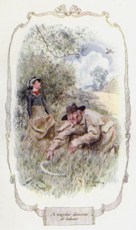 En enestående arbejdsdeling (farve litho) af Charles Edmund Brock