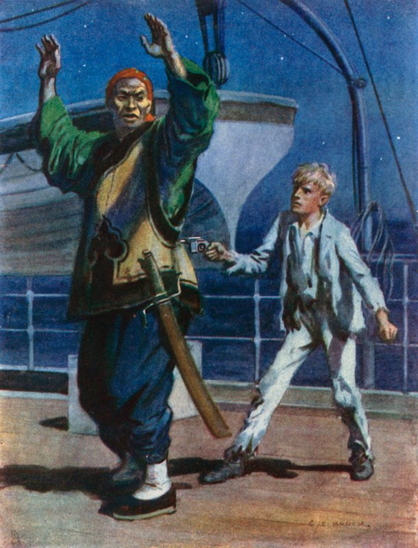 Hvis jeg beholder pistolen sådan, vil den helt sikkert gå af, hvis du prøver nogle tricks af Charles Edmund Brock
