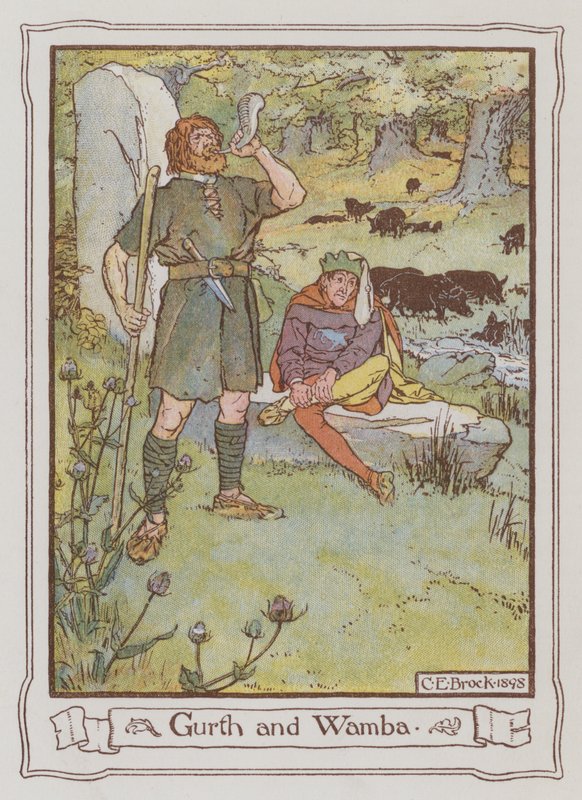 Illustration til Ivanhoe af Sir Walter Scott af Charles Edmund Brock