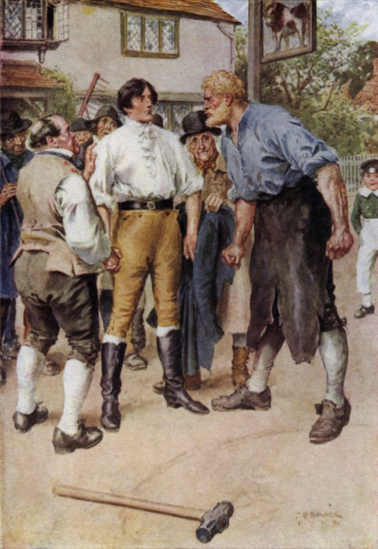 Illustration til The Broad Highway a Romance of Kent af Charles Edmund Brock