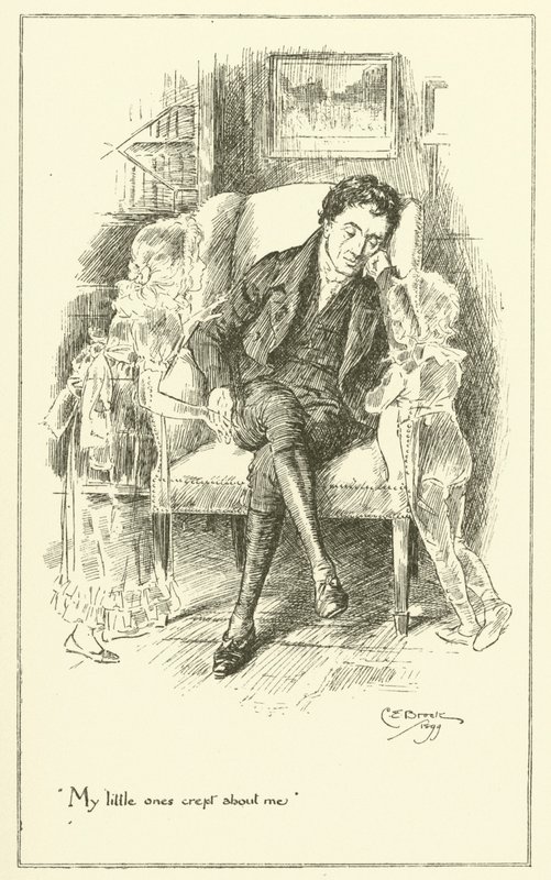 Illustration til The Essays of Elia af Charles Lamb (gravering) af Charles Edmund Brock