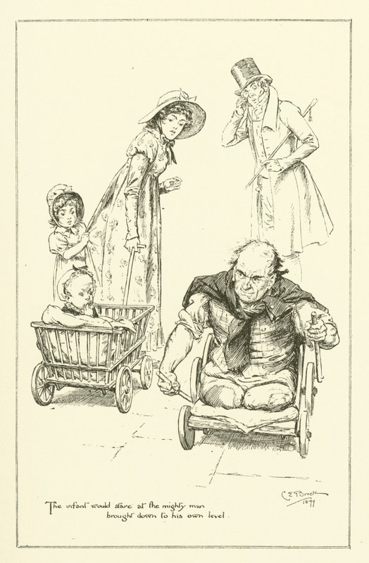 Illustration til The Essays of Elia af Charles Lamb (gravering) af Charles Edmund Brock