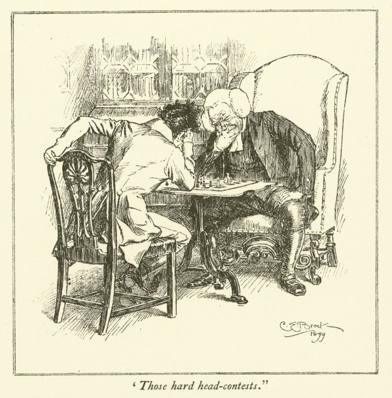 Illustration til The Essays of Elia af Charles Lamb (gravering) af Charles Edmund Brock