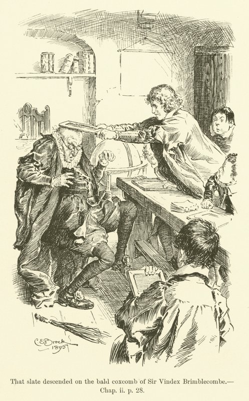 Illustration til Westward Ho! af Charles Kingsley (gravering) af Charles Edmund Brock