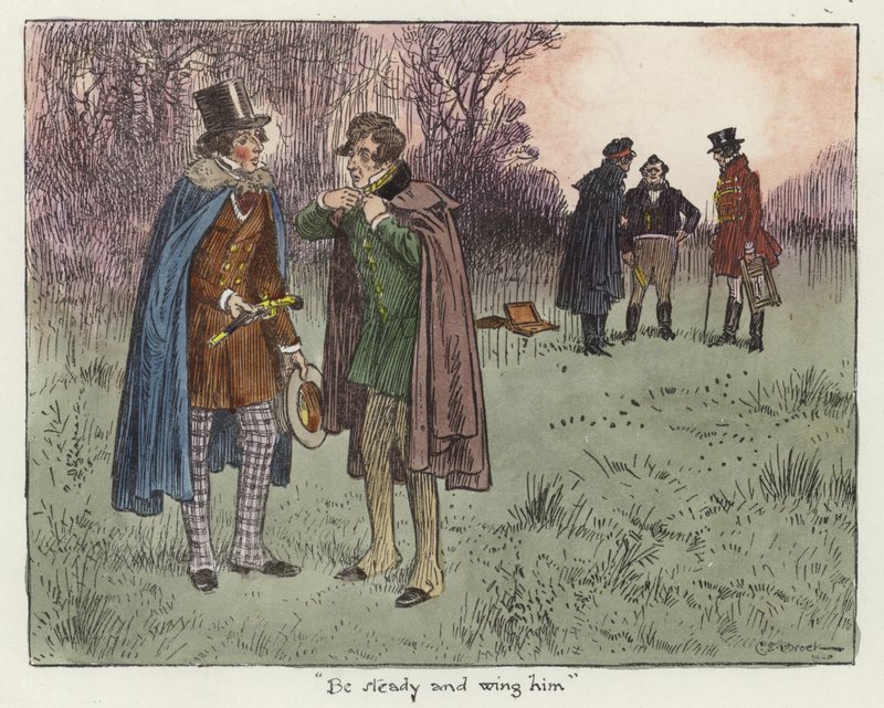 Illustration til Pickwick Papers af Charles Edmund Brock