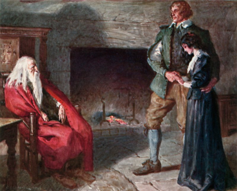I to tåber! sagde han til sidst med en Dybde af Foragt, som ingen Ord maa udtale: "I to Fjolser!" af Charles Edmund Brock