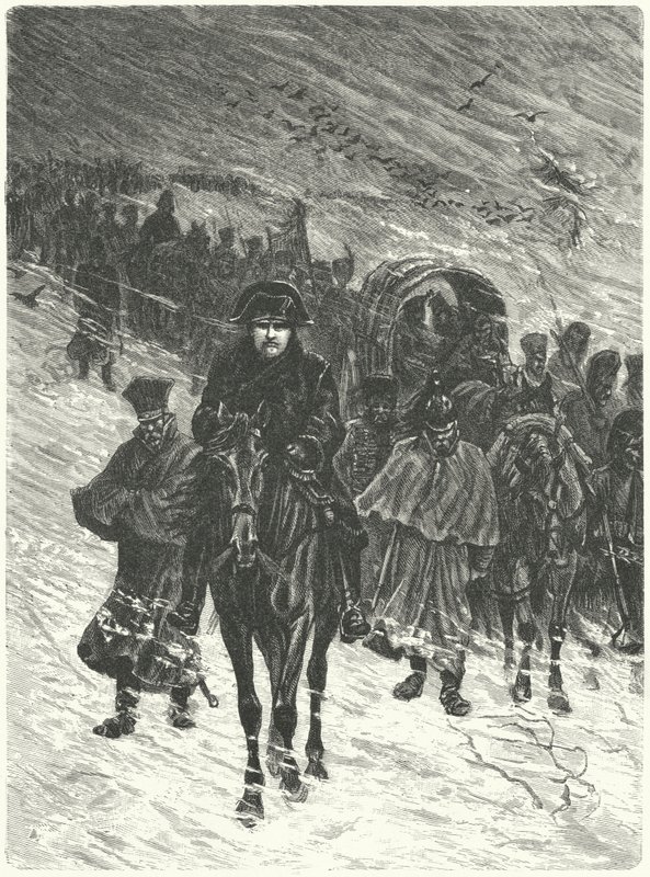 Napoleons tilbagetog fra Moskva af Charles Edouard Delort