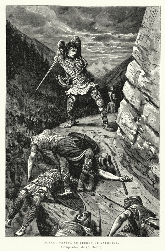 Roland Frappa Au Perron De Sardoine (gravering) af Charles Edouard Delort