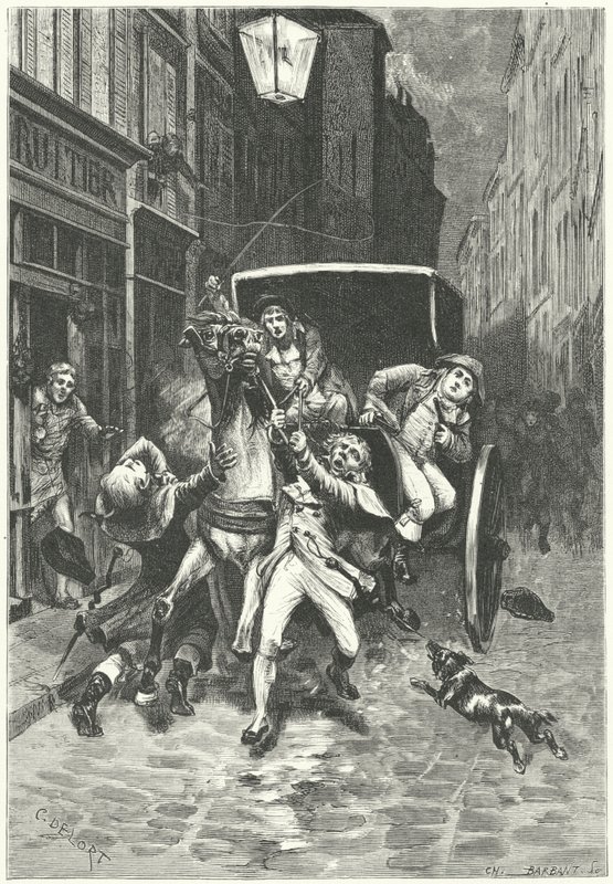 Arrestation af Georges Cadoudal, bretonsk konspirator mod det franske revolutionære regime af Charles Edouard Delort
