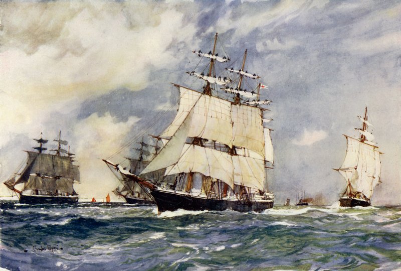 Sejltræningseskadronen, 1899 af Charles Edward Dixon