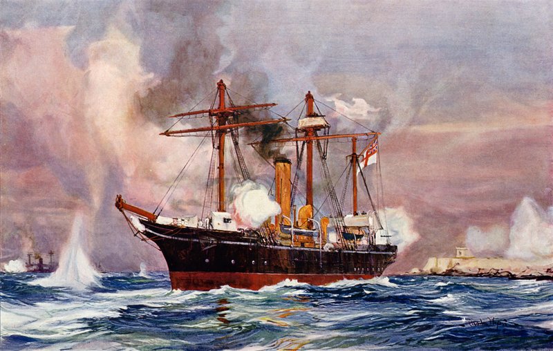 Godt gået Condor. Bombardementet af Alexandria, 1882 af Charles Edward Dixon